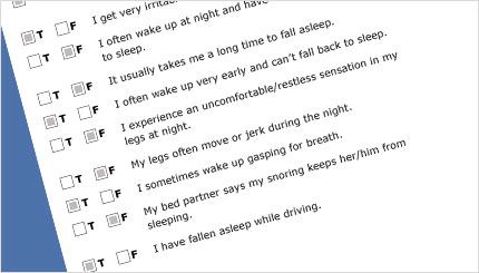 Sleep Survey screen shot