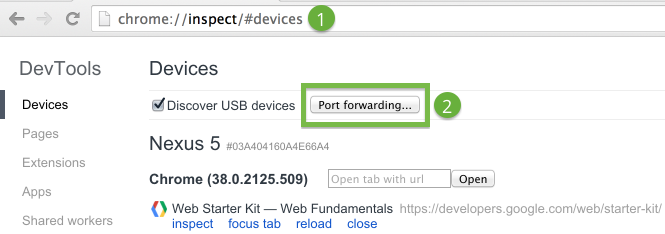 port forwarding button location