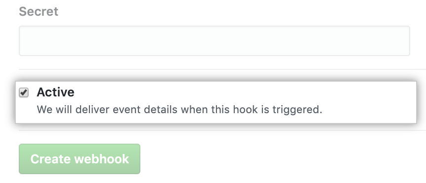 Selecting active events