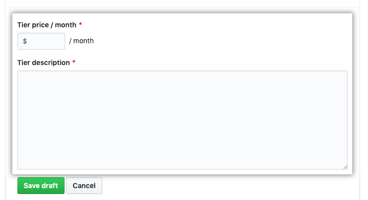 Tier price and description text fields