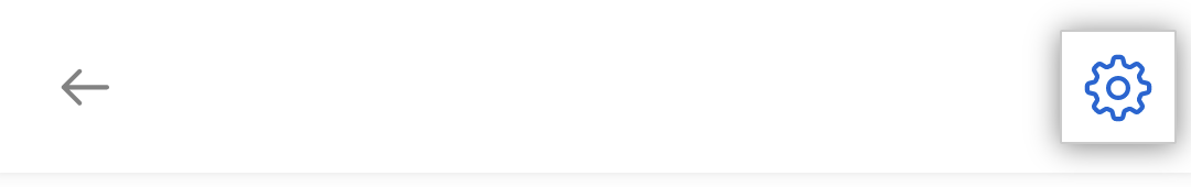 Ícone de configurações para GitHub para iOS