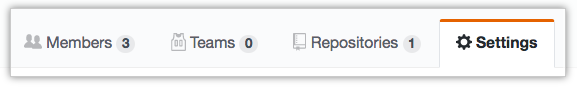 Registerkarte „Team settings" (Teameinstellungen)