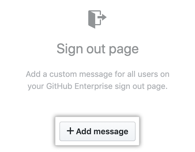 Schaltfläche „Add message“ (Meldung hinzufügen)