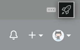 Raumschiffsymbol für den Zugriff auf die Einstellungen des Websiteadministrators