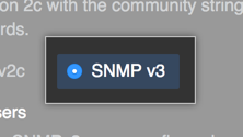 Schaltfläche zum Aktivieren von SNMP v3