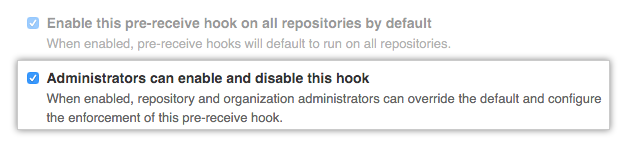 Option zum Aktivieren oder Deaktivieren des Hooks durch Administratoren
