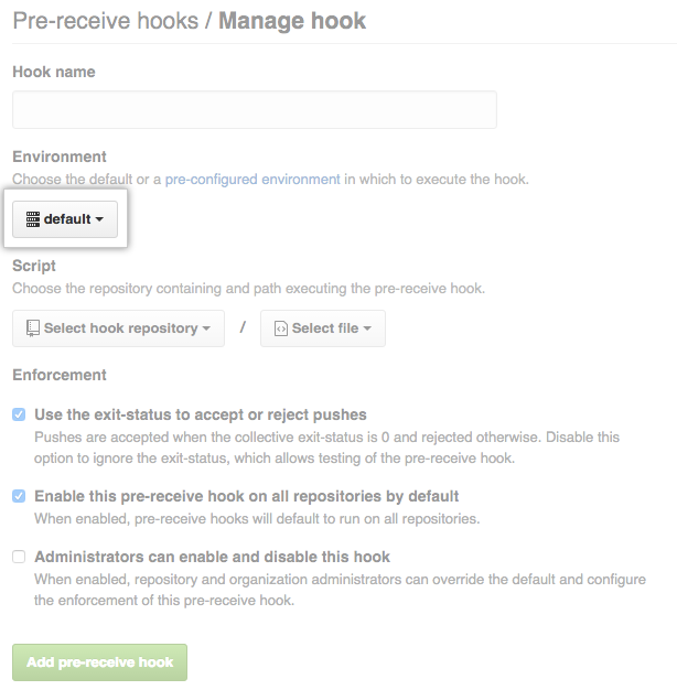 Hook-Umgebung