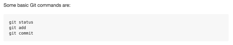 Bloque de código representado