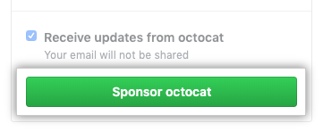 Sponsor developer button