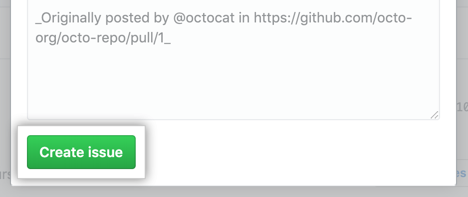 Botão para criar novo problema
