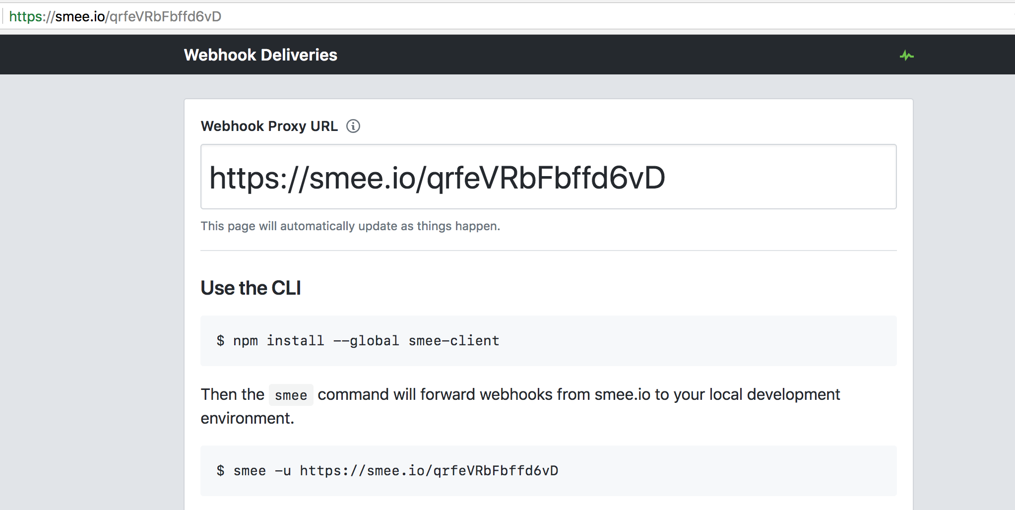 Un canal de Smee único