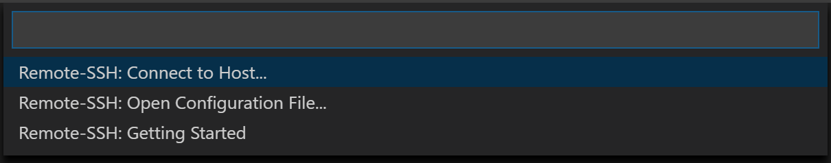 Remote - SSH commands