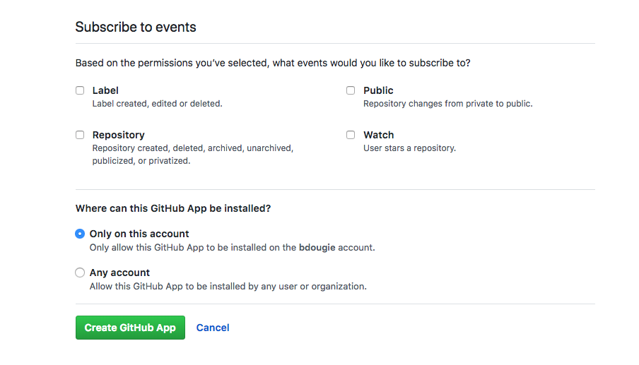 GitHub Appのプライバシー