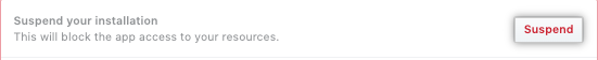 Suspender una GitHub App