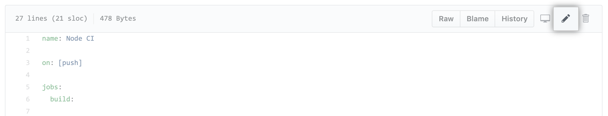 Edit workflow file button