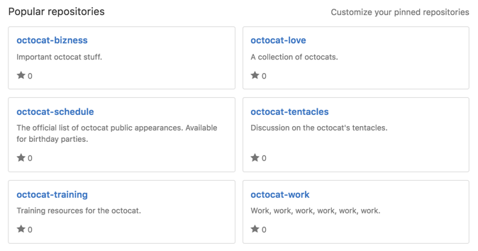 Beliebte Repositorys