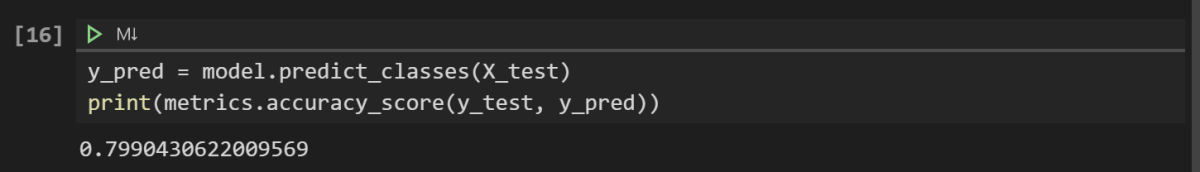 Evaluate the neural network