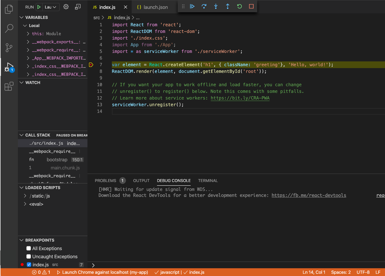 Debugger hitting breakpoint