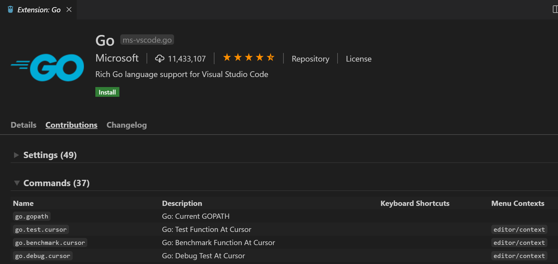 extension contributions
