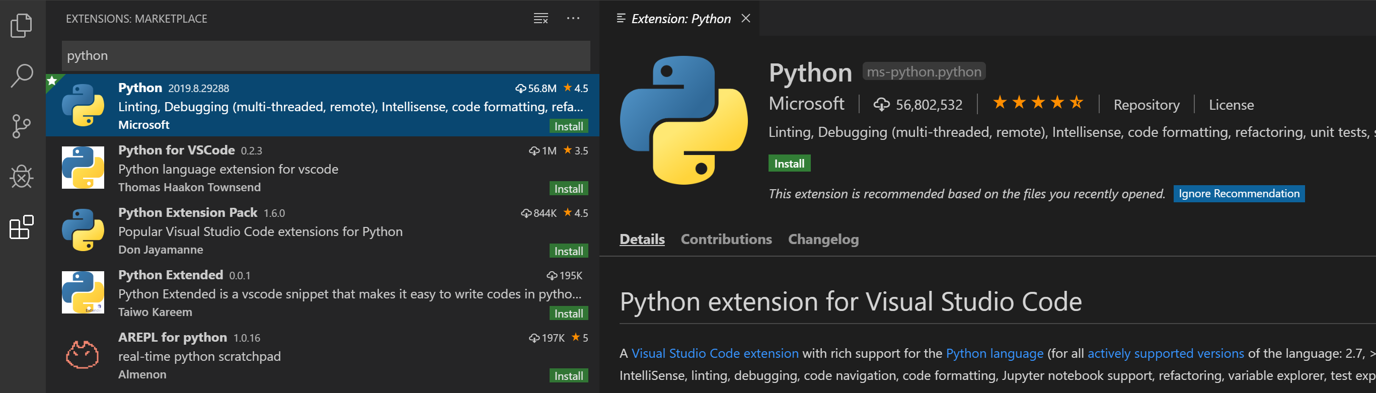 python extensions