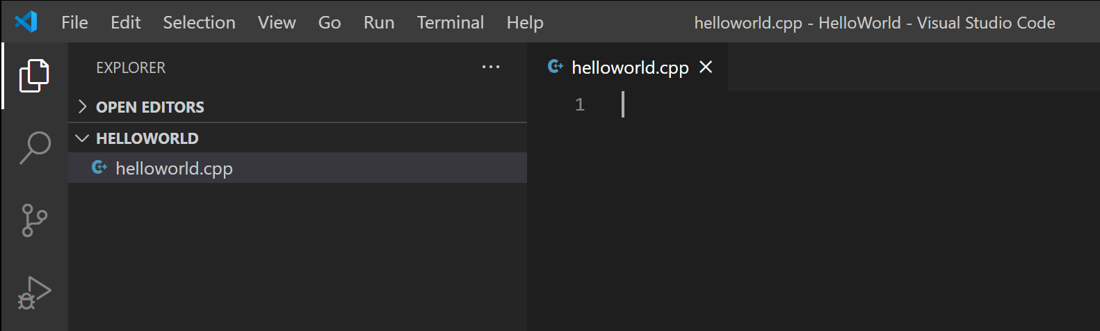 helloworld.cpp file