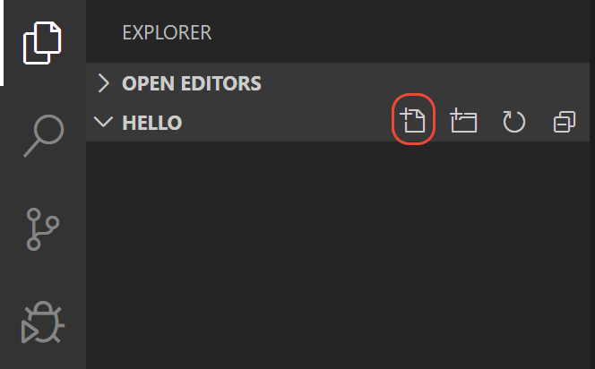 File Explorer New File