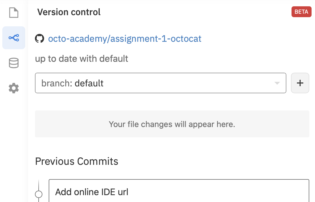 Repl.it version control functionality