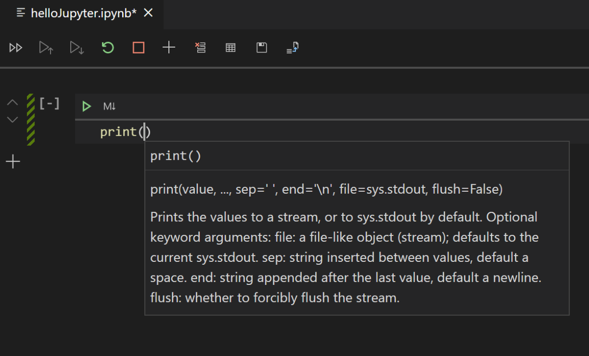 IntelliSense support