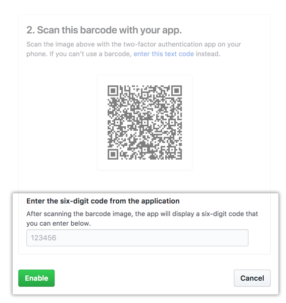 [TOTP Enable] フィールド