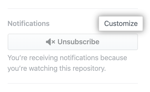 Anpassungs-Option under "Notifications" (Benachrichtigungen)