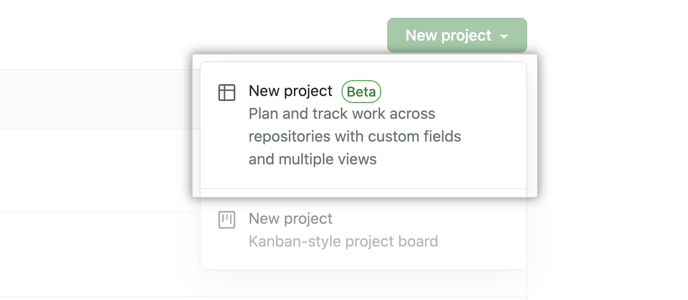 New project