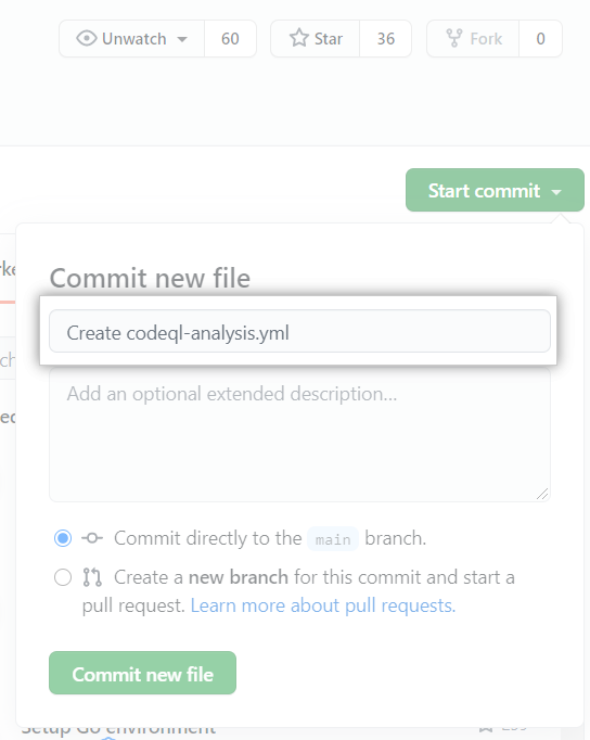 Iniciar commit