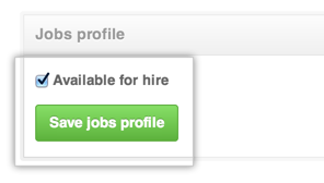 Jobs profile の設定