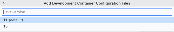 Java version selection