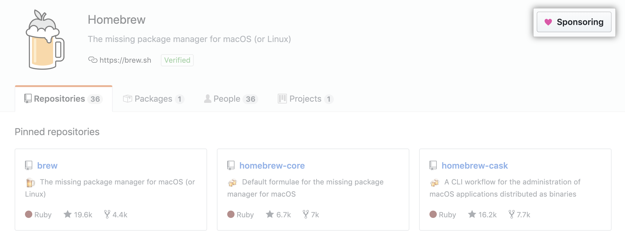 Sponsoring button