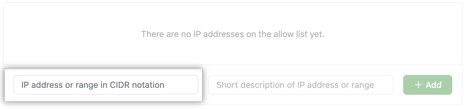 添加 IP 地址的关键字段