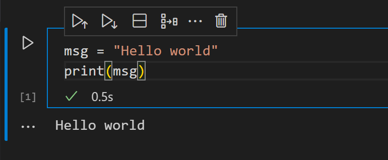 Code cell in edit mode