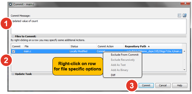 MPLAB X IDE Subversion Commit Window SV_Commit_Window.png