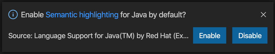 Semantic Highlighting Switch