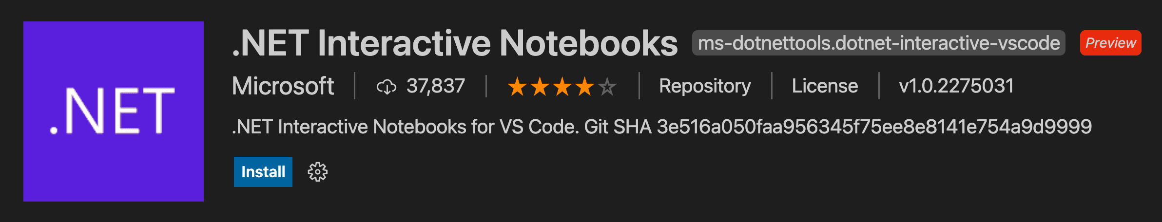 Preview of Jupyter Notebooks in VS Code