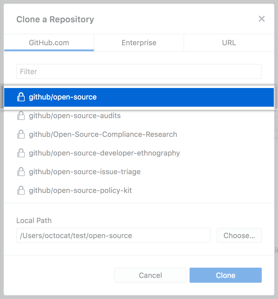 Clonar una lista de repositorio