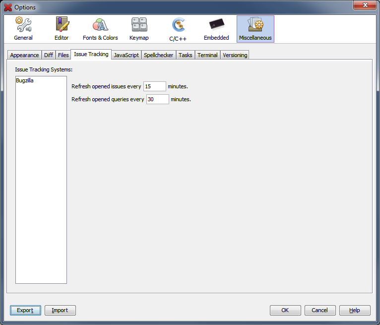 Tools-Options-Misc-Issue-Tracking.png