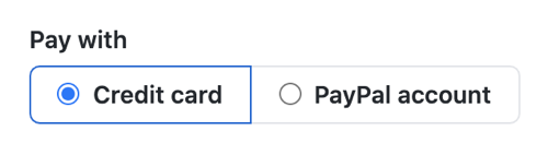 Switch Billing payment methods