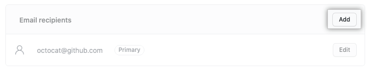 Adicionar destinatário