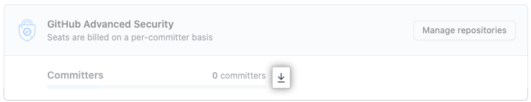 Download button for organization-level data