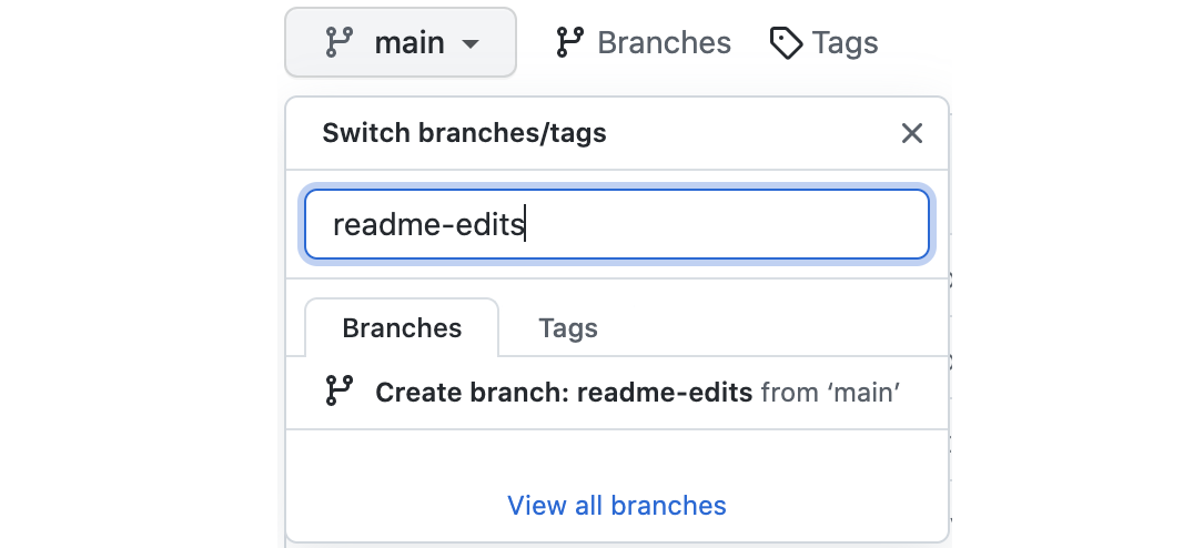 Menú de la rama