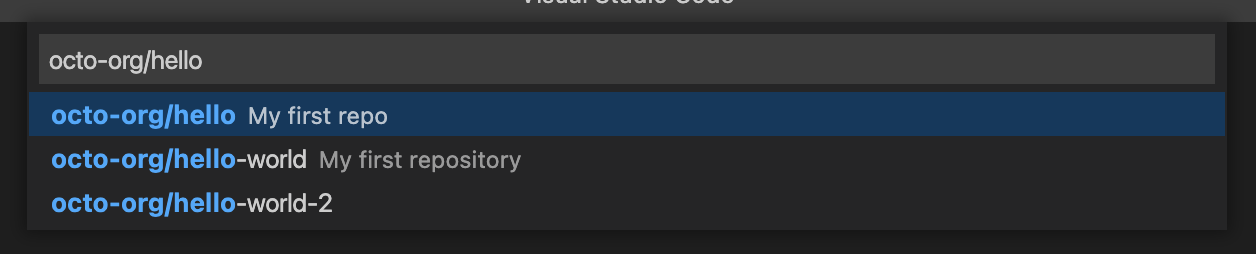 Suchen nach einem Repository zum Erstellen eines neuen Codespace