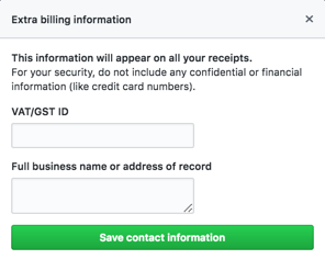 Contact info field