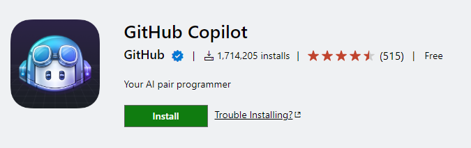 GitHub Copilot 拡張機能 Visual Studio Code をインストールする