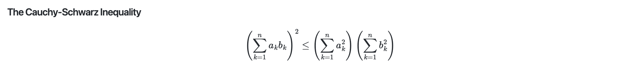 Math expression as a block rendering